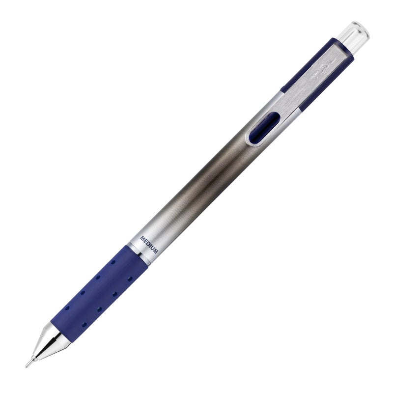 TUL Gel Pens, Retractable, Needle Point, 0.7 mm, Blue Barrel, Blue Ink, Pack Of 4 - Image 2
